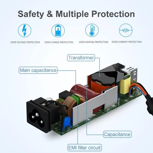 Vista 6 de 45W 19V 2.37A Adaptador de CA Cargador para portátil Cargador de repuesto para ASUS UX305 UX305L UX305F UX305C UX303U UX330 UX330U X331UA UX360C