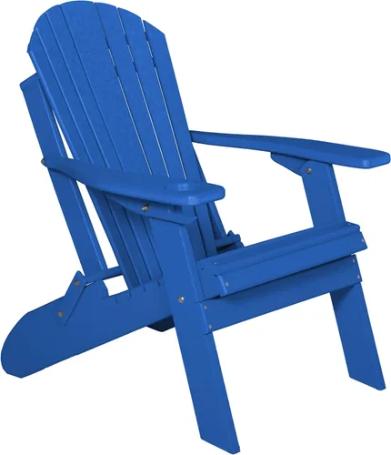 Vista 25 de Furniture Barn USA Silla Adirondack plegable de polietileno, azul Aruba Azul (Aruba Blue)