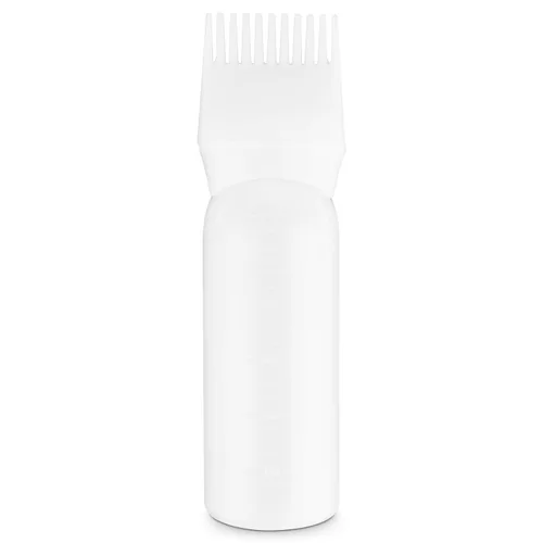 Vista 8 de Botella aplicadora de peine de raíz, botella aplicadora de aceite para el cabello de 6 onzas para teñir el cabello, cepillo aplicador de botella