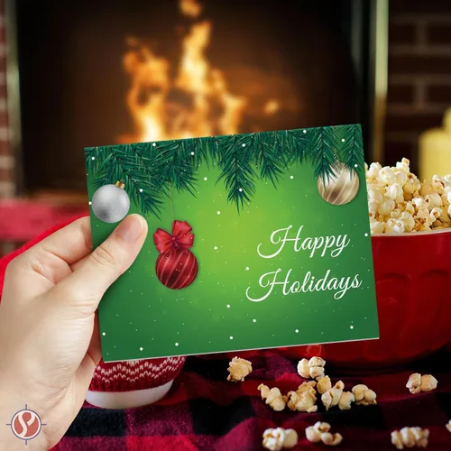 Vista 2 de Tarjetas de felicitación y sobres de Feliz Festividad – Ideal para invitaciones de fiesta de Año Nuevo, negocios y corporativos, anuncios, tarjetas