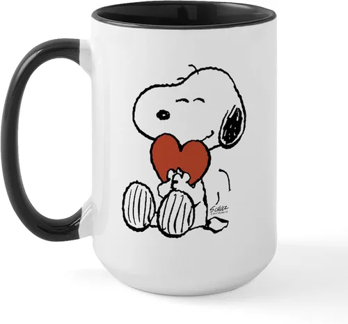 Vista 136 de CafePress SNOOPY Joe Cool - Taza de café de cerámica (15.0 fl oz)
