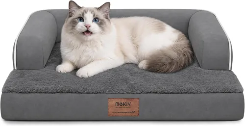 Vista 98 de Cama pequeña para perros y sofá para gatos, camas ortopédicas impermeables para perros pequeños, cama para gatos, sofá para mascotas cómodo