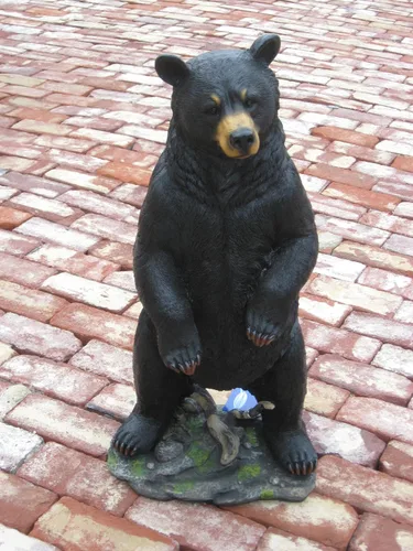 Vista 3 de Estatua de oso negro de pie de 31.5 pulgadas de alto ~ Gentle Ben ~