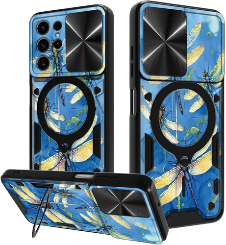 Vista 55 de Funda para Samsung Galaxy A03S de 6.5 pulgadas, funda protectora resistente con función atril giratorio de 360 grados, funda protectora resistente