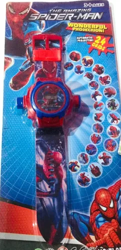 Vista 6 de Spiderman - Reloj de pulsera digital con 24 imágenes para niños y niñas, regalo X-Mas, Digital