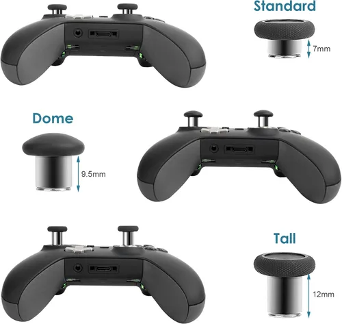 Vista 2 de TOMSIN Palillos de repuesto 6 en 1, intercambian joysticks magnéticos para Xbox One Elite Controller Series 1