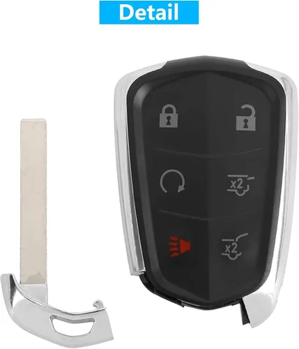 Vista 4 de HYQ2AB - Llavero remoto de entrada sin llave de 315 Mhz con 6 botones para Cadillac Escalade 2015-2019 Reemplazar 13580812 13544036 13510242 13598511