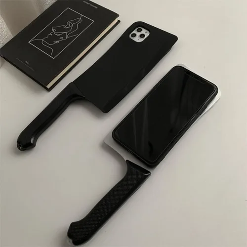 Vista 2 de Funda para iPhone 6 Plus/iPhone 6S Plus, creativa, bonita, de alta imitación, divertida, cuchillo de cocina, protección anticaída, funda