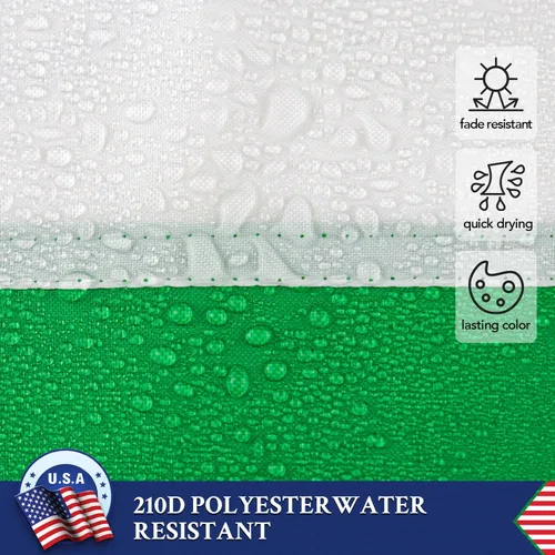 Vista 4 de Bandera italiana de doble cara 3x5 para exteriores, banderas de Italia de nailon 210D resistente, rayas cosidas, ojales de latón más fuertes, 4