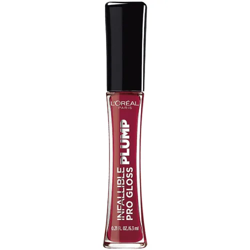 Vista 20 de L'Oréal Paris Infallible Pro Gloss Plump - Brillo labial con ácido hialurónico, brillo voluminizador de larga duración, los labios se ven Blossom