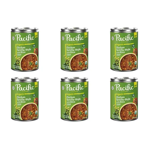 Vista 8 de Pacific Foods Sopa orgánica de tortilla de pollo, lata de 16.3 oz