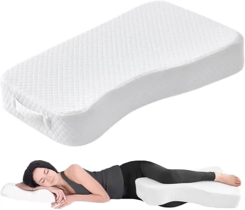 Vista 10 de Almohada refrescante de piernas para personas que duermen de lado, almohada de rodilla de tela 100% refrescante para dormir de lado, almohada