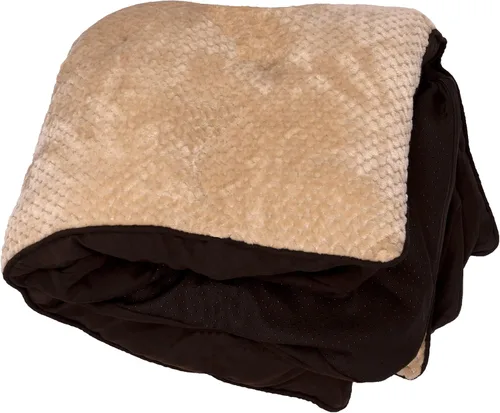 Vista 25 de Furhaven Funda de repuesto para cama de perro, estilo sofá, de pelo sintético y terciopelo, color salvia oscura, talla M