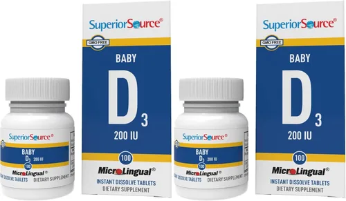 Vista 10 de Superior Source Suplementos nutricionales de fórmula infantil Baby D, 200 UI, 100