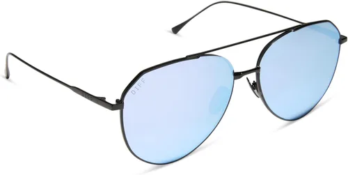 Vista 5 de DIFF Dash Designer - Gafas de sol de aviador de gran tamaño para mujer, protección UV400