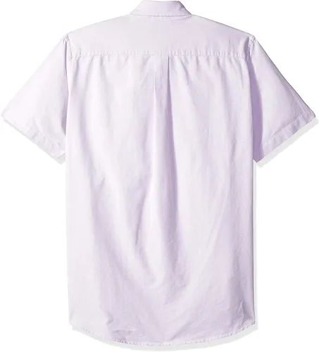 Vista 2 de Camisa Tienda Essentials oxford, ajuste regular, de manga corta, con bolsillo, para hombre