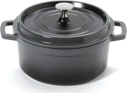 Vista 8 de G.E.T. CA-101-BK/BK/CC Heiss® - Mini bandeja para hornear/cazuela de aluminio fundido de bajo consumo, 10 onzas, color negro