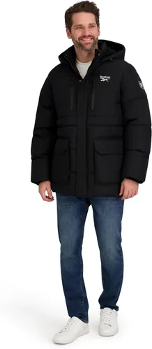 Vista 4 de Reebok Chaqueta pesada tipo parka acolchada para hombre