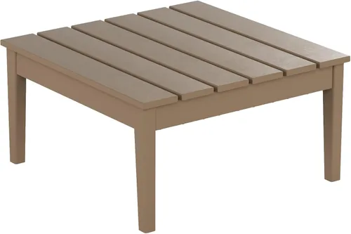 Vista 10 de WestinTrends Ashore - Mesa de centro para exteriores, 32 pulgadas de madera de polietileno Adirondack para todo tipo de clima, mesa auxiliar Negro