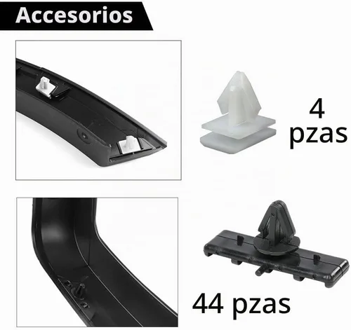 Vista 4 de Guardabarros CHEDA estilo de fábrica texturizado negro
