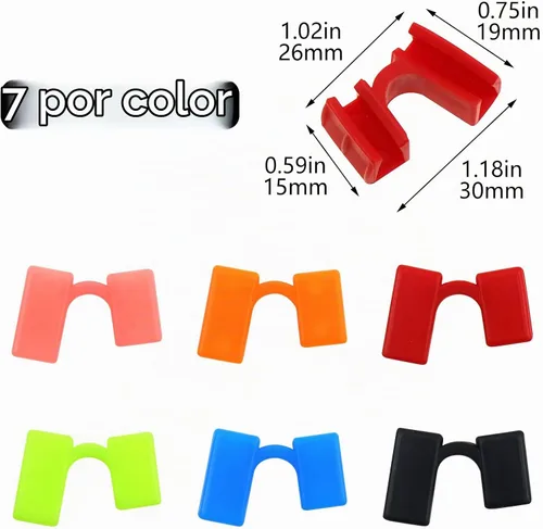 Vista 2 de 42 piezas de palillos reutilizables de entrenamiento palillos bisagras, conector de plástico palillos de entrenamiento palillos de aprendizaje