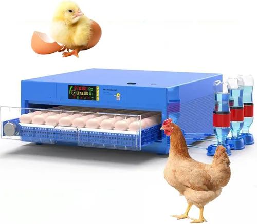 Vista 19 de 56-392 Egg Incubator with Automatic Egg Turning and Water Filling, Humidity Control Temperature Incubator for Hatching Chicken, Duck, Goose and Bird