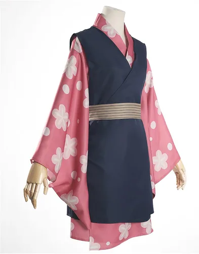 Vista 5 de Eybunll Anime Cosplay Makomo Cosplay Halloween Disfraz Mujer Falda Traje + Máscara