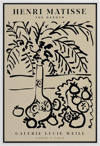 Vista 20 de SIGNLEADER Lienzo enmarcado para pared, arte semicírculo de mediados de siglo, formas geométricas, ilustraciones, arte moderno, contemporáneo