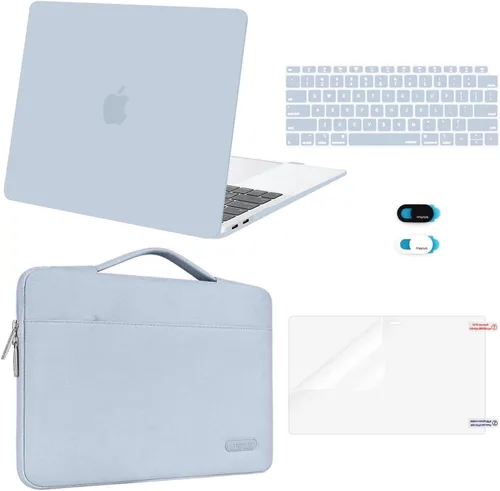 Vista 16 de MOSISO Funda compatible con MacBook Air de 13 pulgadas, chip M1 2021, 2020, 2019, 2018, versión A2337, A2179, A1932, pantalla de retina, funda