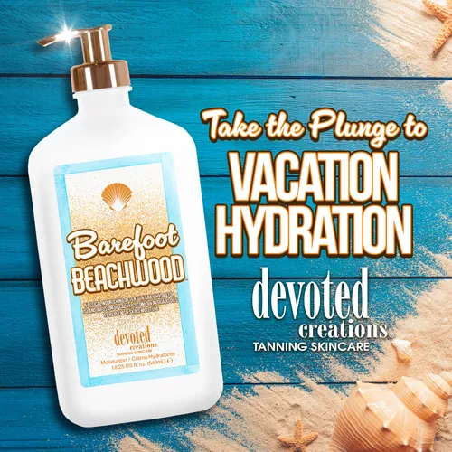 Vista 4 de Devoted Creations Hidratante corporal Barefoot Beachwood todo el día