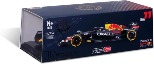 Vista 8 de Bburago 1:24 Carrera Oracle Red Bull Racing RB18 (2022) con Driver 'Pérez #11