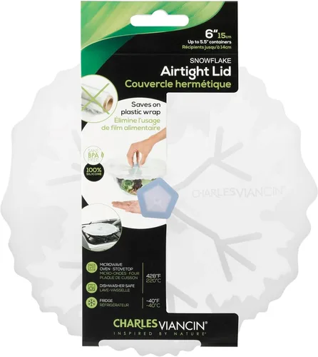Vista 10 de Charles Viancin - Tapa de silicona Holly para almacenamiento de alimentos y cocinar - 9 pulgadas/9.1 in - Sellado hermético en cualquier superficie
