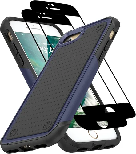 Vista 213 de Jeylly Funda para iPhone SE/Funda para iPhone 5S, Exterior de Plástico Duro que Absorbe Golpes + Interior de Silicona de Goma Defensor contra