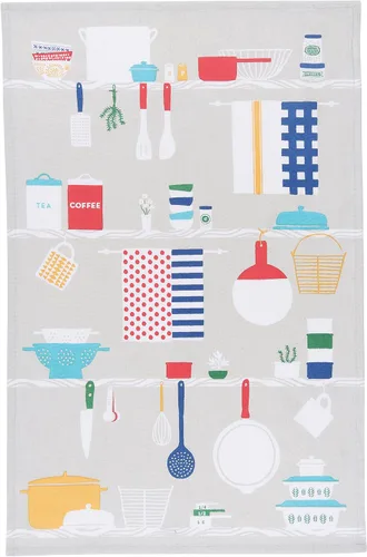 Vista 6 de Now Designs Cheeky Berry - Toalla de cocina con estampado de bayas, color morado