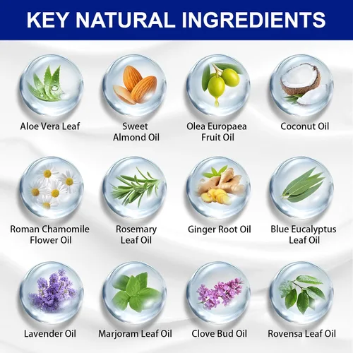 Vista 8 de AIQIUSHA Crema de alivio de nervios de máxima fuerza, crema de alivio de neuropatía, ingredientes naturales, crema calmante para pies y manos