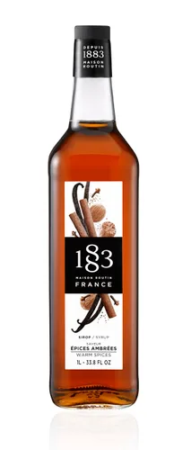 Vista 67 de 1883 Jarabe de Amaretto para bebidas, fabricado en Francia, botella de plástico de 1 litro