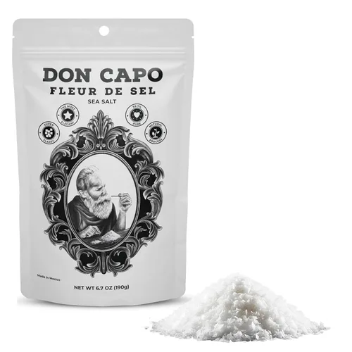 Vista 11 de Don Capo Sal marina kosher gruesa – Sal marina escamosa grande para asar y frotar barbacoa – Sal marina gruesa para condimentos, coberturas