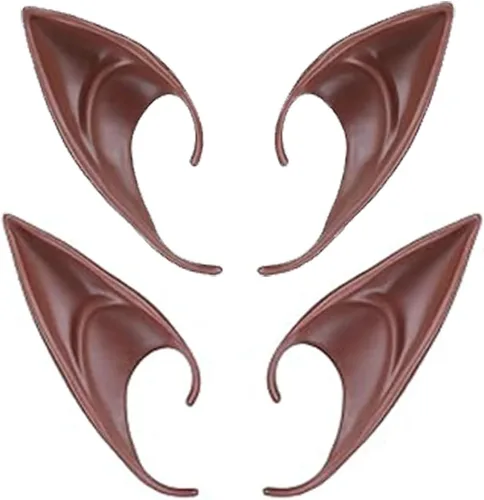 Vista 9 de COOLJOY Orejas cortas de elfo, 1 par, accesorio de cosplay de tono claro