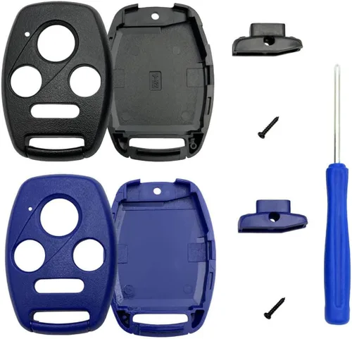 Vista 7 de Funda de Reemplazo para Llavero de Entrada sin Llaves, Compatible con Honda Accord/Civic EX/Pilot/CR-V (Negro)