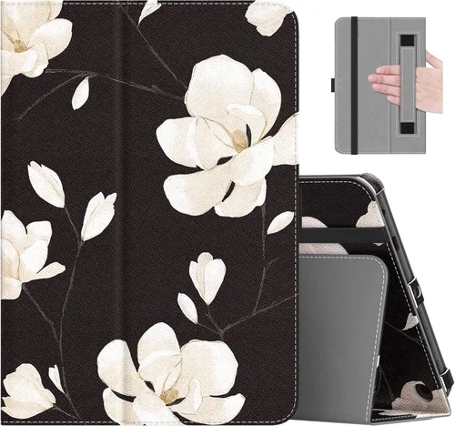 Vista 10 de MoKo - Funda compatible con la tablet Kindle Fire HD 8 y 8 Plus (10ª generación, versión de 2020), funda de soporte plegable y diseño delgado