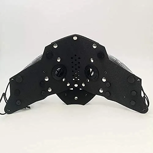 Vista 5 de Máscara de cuero steampunk para cosplay, máscara de mascarada con remache punk-Tubular