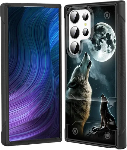 Vista 63 de Funda para Galaxy S24 Plus con soporte, doble capa híbrida de policarbonato duro y silicona suave, resistente a prueba de golpes, funda protectora