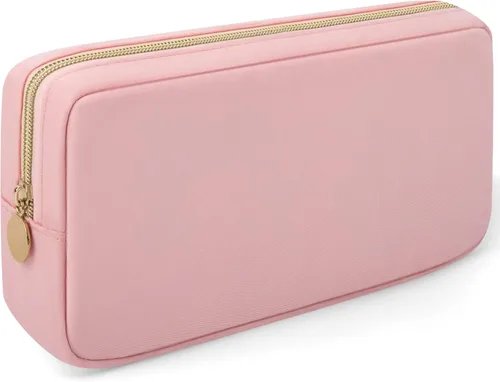 Vista 12 de XSUIOY Bolsa de maquillaje de viaje para bolso, bonita bolsa de maquillaje preparada para cosméticos, bolsa organizadora para mujeres, bolsa