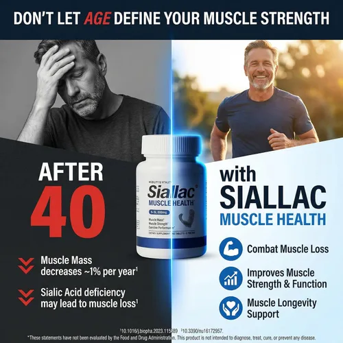 Vista 5 de Suplemento para la salud muscular, recuperación muscular, masa muscular y apoyo de fuerza para adultos mayores de 40 años, reduce la fatiga