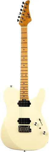 Vista 11 de EART TL-380 Guitarra eléctrica profesional para jugadores versátiles Cuello y diapasón de arce tostado, pastillas humbuckers con bobina dividida