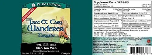 Vista 2 de Plum Flower Tamaño económico: vagabundo gratis y fácil - Xiao Yao Wan - 1,000 teteras
