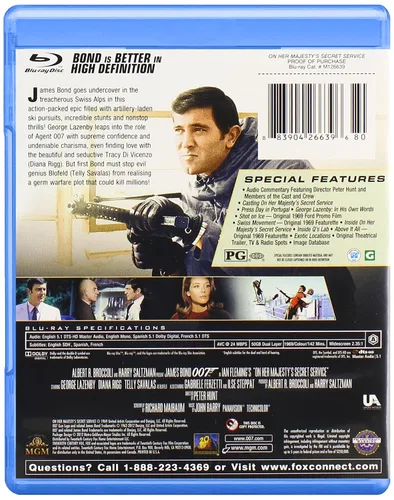 Vista 2 de On Her Majesty's Secret Service Blu-ray