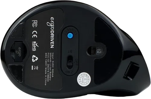 Vista 9 de Ergodriven Ratón ergonómico vertical Om Inalámbrico: Bluetooth y 2.4G Recargable, óptico, 4 niveles DPI, 5 botones personalizados para PC
