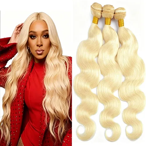Vista 80 de P4613 Cabello humano rizado onda profunda marrón y paquetes mixtos 8 10 12 P4613 Ombre Marrón-Rubio-DP