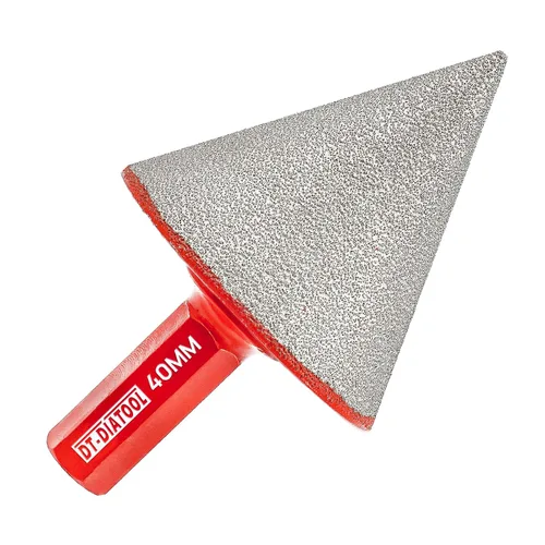 Vista 27 de DT-DIATOOL Brocas biseladas de diamante - Broca de corona de diamante de 4/5 pulgadas x 5/8"-11 rosca para agrandar, recortar, dar forma a agujeros